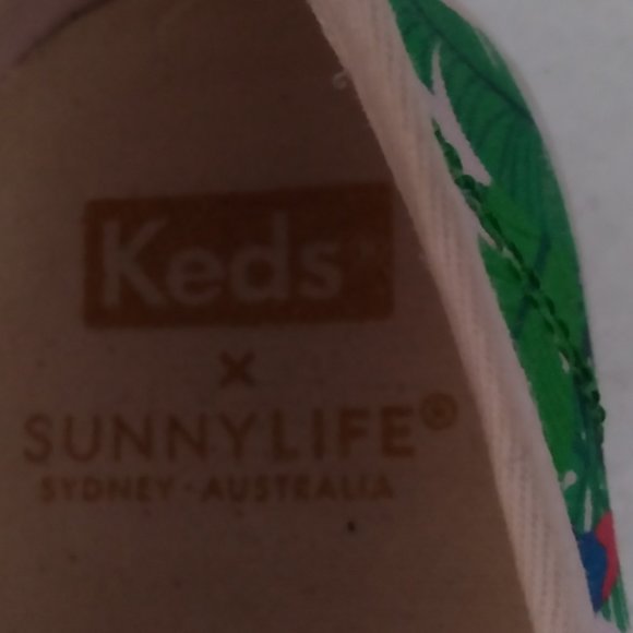 Keds x SunnyLife sneaker size 7 (EUR 37.5) tropical parrot print, jungle, animal - Picture 6 of 6